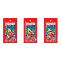 파버카스텔 수채색 색연필 틴 3세트, 12색, 3개