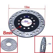 전면 후면 브레이크 디스크 로터 108 130 158 170 180 190MM 125cc 150cc 200cc 250cc 쿼드 핏 먼지 자전거 ATV UTV, 중국, 에프
