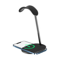 베이드플러스 에어팟 맥스 소니 헤드폰 무선충전 거치대 스탠드 AirPods Max Stand 2in1 헤드셋 거치대, Black(L40 Pro)