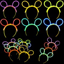 콘서트 야광머리띠 KC인증 파티용품 행사 생일 공연, 옐로우