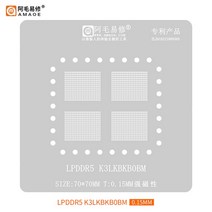 Amaoe-LPDDR5 BGA 리볼링 스텐실 K3LKBKB0BM 메모리 플래시 칩 스틸 메쉬 재가공 납땜 주석 심기 그물 용, 한개옵션0