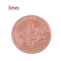 100 개 15/30mm 비트코인 물리적 수집가 금은 동전 BTC 기념품 그레이트 선물 소장용, 07 3mm no case
