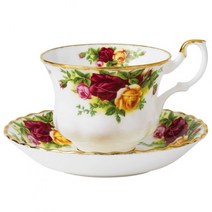 [로얄알버트] 황실장미 티컵앤소서1set, 상세 설명 참조