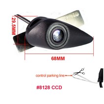 k5후방카메라 후방카메라배선 후방카메라렌즈 1920*1080P AHD 야간 투시경 차량 전면 로고 현대 엘란트라 베르나 솔라리스 투싼 IX35 산타페 I20 I30 I40, 01 12V, 02 8128CCD