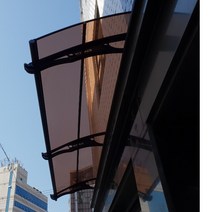 캐노픽스 800X9300 차양 챙 렉산 비가림 썬루프 햇빛가림 차광막 지붕 처마 캐노피, 회색틀 브라운앰보렉산