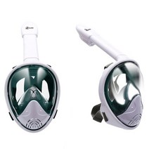 스노쿨링 스노클링 안경 마스크 물안경 스노클 장비, 녹색[LXL]근시의업그레이드버전