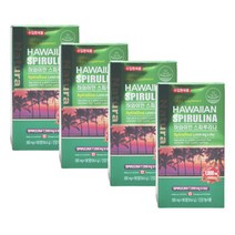하와이스피룰리나 블루 스피루리나1000mg 권장량 4box 엽록소 식품 알칼리성 복합 통풍 피부에좋은 제품