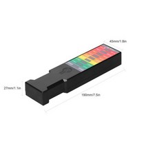 전자기장 EMF 가우스 측정기 휴대용 자기장 모니터 전기 전자기 검출기 8 LED 미터, 1PCS