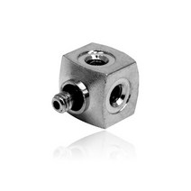 고압용 황동(크롬도금) 4구 커넥터 3/8:10/24(4), 없음