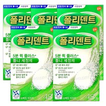 폴리덴트 5분 퀵 플러스 틀니세정제 48정 5박스[240정], 5박스(240정)