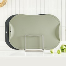 도블레 칼집이 나지 않는 항균 살균 도마(대) 3종 세트 ( 도마(대) 2 + 스테인리스 스탠드 ), 스카이블루, 살구