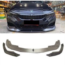 리얼 카본 파이버 범퍼 프론트 립 리어 디퓨저 사이드 스커트 bmw 3시리즈 g20g28 배기, 프론트 립 f