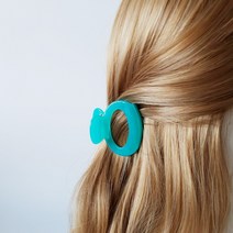 프랑스핀 셀룰로오스 이성경 라운드 반머리 헤어집게핀