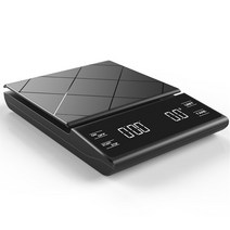 전자커피저울 USB 충전 커피 스케일 스마트 디지털 전자 드립 타이머 주방 방수, [02] USB Digital Scale