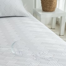 시원한 냉감패드 듀라론 쿨매트 여름 침대패드 4면밴드, 쿨링냉감패드(블루), 킹/케이(170x210)