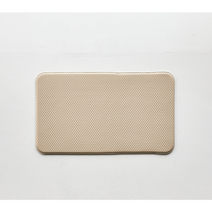 모던하우스 솔리드양면 PVC 주방매트S 75X44X1.4_BEIGE BG2122003, 앞:베이지 뒤:그레이