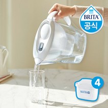 브리타 마렐라쿨 2.4L 화이트 + 필터 4개월분 기본구성필터포함, 마렐라쿨 2.4L 00화이트 +필터 4개월분