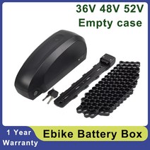 전기자전거배터리 Ebike 배터리 케이스 36V 48V 52V 전기 자전거 연료 탱크 스타일 하우징 91 개 18650 56 21700 셀, [02] 36V case 21700