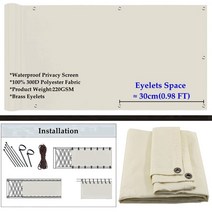 참새망 농사용그물망 새그물망 밀키 화이트 방수 폴리에스터 발코니 프라이버시 스크린 정원 마당 울타리 차양 돛, 65.Milky Space 30cm - 1.2mx2m
