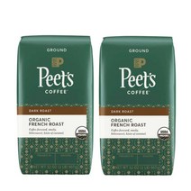 피츠 커피 오가닉 프레치 로스트 그라운드 커피 분쇄커피 907g 2팩