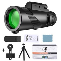 고배율 천체망원경 입문용 천체관측 굴절 달휴대용 강력한 10-300x40 Hd 줌 망원경 고품질 금속 단안 장거, 10 Black set2, 10 Black set2