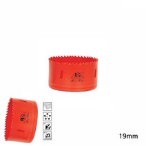 디앤씨공작소 바이메탈 홀쏘 홀컷터 홀쇼 19MM 홀소 원형타공기 타공홀스, 1개