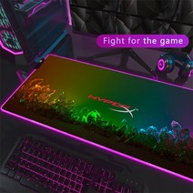 온열 마우스패드 데스크패드 H-HyperX 마우스 패드 백라이트 Pc 액세서리 게이머 키보드 매트 데스크 프로, 05 HC004534_01 RGB300x600x3mm