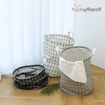 브라보아워라이프 벽걸이 빨래바구니 패브릭바스켓 이동식 접히는 방수 빨래통 가정용분리수거함 캠핑 슬림 런드리백, 3. 블랙