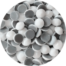 Ss10 ss12 ss16 핫 픽스 라인석 크리스탈 슈퍼 반짝이 납유리 직물 의류용 43 색상, [04] ss20  1440pcs, [36] Porcelain white