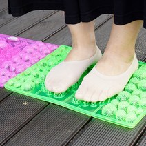 헬스경혈매트 3분 경혈지압매트 발지압 건강매트 발마사지 발지압판 발매트 주방 싱크대앞 욕실 발바닥지압, 1개, 경혈매트 그린