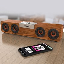 블루투스 스피커 SL-90 우드형 무선충전 BT 5.0지원