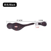 승마 박차 웨스턴 스퍼와 가죽 가방 스타일 스퍼스 서양 승마 박차와 손으로 조각한 조정 가능한, 01 Black