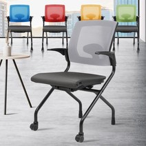 청소년의자 바퀴달린컴퓨터책상 진료실 의자 허리에좋은사무실 고등학생 의자, b8 반고정의자 그린