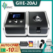 BMC E20AJ 자동 CPAP 기계 보건 의료 수면 무호흡증에 적합 코골이 방지 COPD 비강 마스크가 있는 인공호흡기 24인치 화면, Only Machine+매체