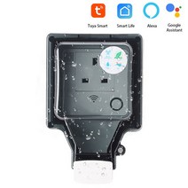 와이파이 콘센트 스마트 야외 벽 소켓 투야 앱으로 작동 영국 플러그 전원 콘센트 IP66 날씨 방진, WIFI UK Socket