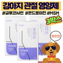 강아지 관절 영양제 강아지 관절 슬개골 애견 관절 영양제 애견 슬개골 관절건강 강아지영양제관절 반려견 관절영양제 애견 뉴트리션 트릿 사료 금강불개, 뼈/관절강화, 3개