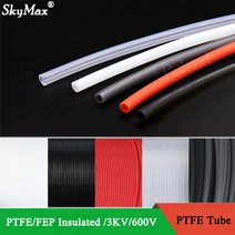 3D 프린터 부품용 PTFE 튜브 파이프 ID 0.5 절연 호스 경질 1M 2 2.5 3 4 5 6 7 8 10 12 14 16 18 20mm F46 600V 3KV, [03] Black, [24] 20x22 0.5M X2Pcs, [01] 1 meter