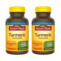 네이처메이드 터메릭 커큐민 강황 투메릭 500mg 120캡슐 2개 Nature Made Turmeric Curcumin Antioxidant Support
