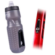 Costelo Innovation 마그네틱 보틀 마운트 케이지 바이크 자전거 물병 스포츠 710ml 플라스크 프레스 (그레이), Gray
