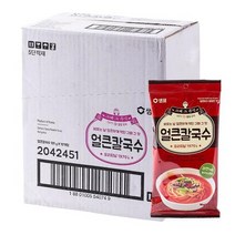 샘표 라면처럼 끓여먹는 얼큰 칼국수 101g 10입 한박스 인스턴트 야식 대용량 단체급식 식당용 도매, 상세페이지 참조