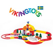 유아 바이킹토이즈 말 얼룩소 시티 농장 풀세트 행동놀이감