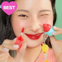 하이퍼 프로텍션 쿠션 파운데이션 본품 15g+리필 15g (10%쿠폰+15%중복쿠폰+증정품)(스무스퍼프2입x2EA), 컬러 키 링 워터 젤 틴트 2.8g (