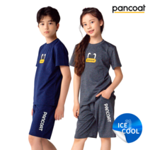 팬콧 팬콧 2color 아동 주니어 트레이닝 팝아이 반팔셋업 PMU-1106