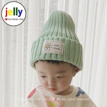 젤리베베 유아동용 아기 비니 모자 신생아 모자 데이지라벨비니