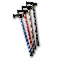 여기슈 ISPING 등산 손잡이 지팡이 1단 T자 등산스틱 등산장비 당일발송, 색상_파랑