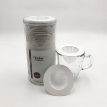 일회용 커피 티 필터 여과지 100매, 여과지 25g 100매