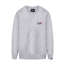 클로니아 L00K 자수 패치 기모 맨투맨 티셔츠 TM-702