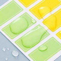 흔적없는 깔끔한 제거 컬러 라벨지 이름표 라벨링 네임택 스티커 날짜 방수 방유, 파스텔-특대형