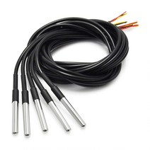 10 Pcs 스테인레스 스틸 방수 온도 프로브 센서 Arduino 용 케이블, 01 1m