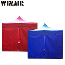 WINAIR 캐노피 방수 천막 풀세트[끈타입] 지붕+프레임+일반바람막이4면세트, 01_2mx2m_블루(지붕+프레임+일반바람막이4면세트)